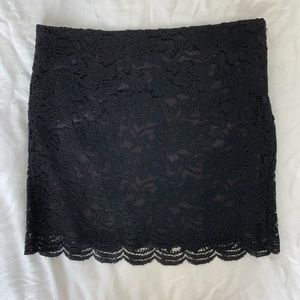 DVF lace mini skirt